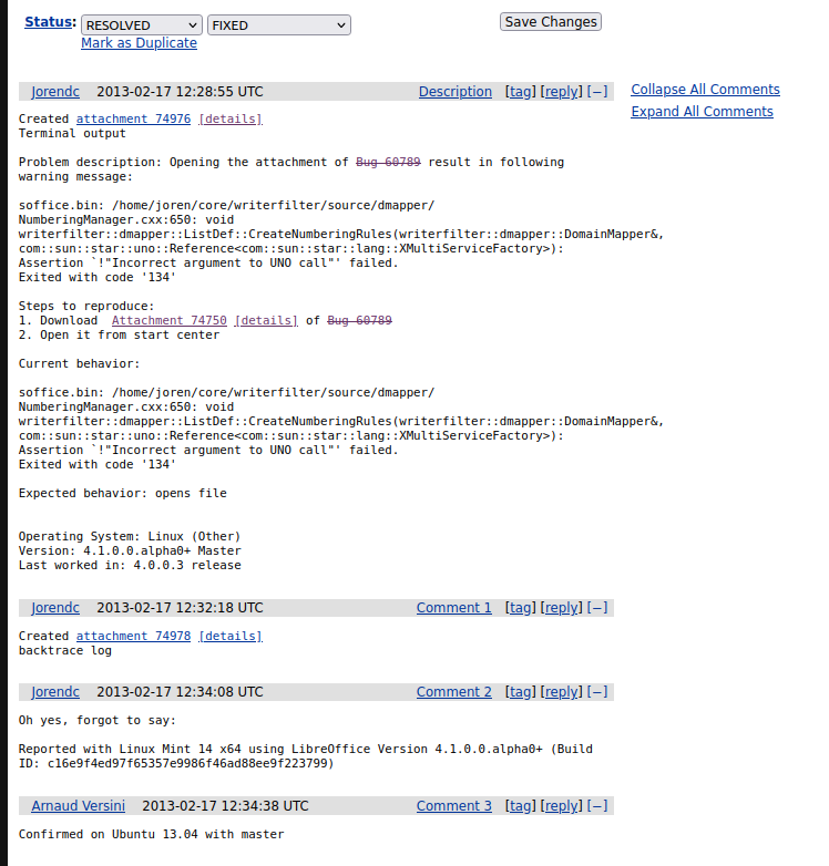 Bug Report Image